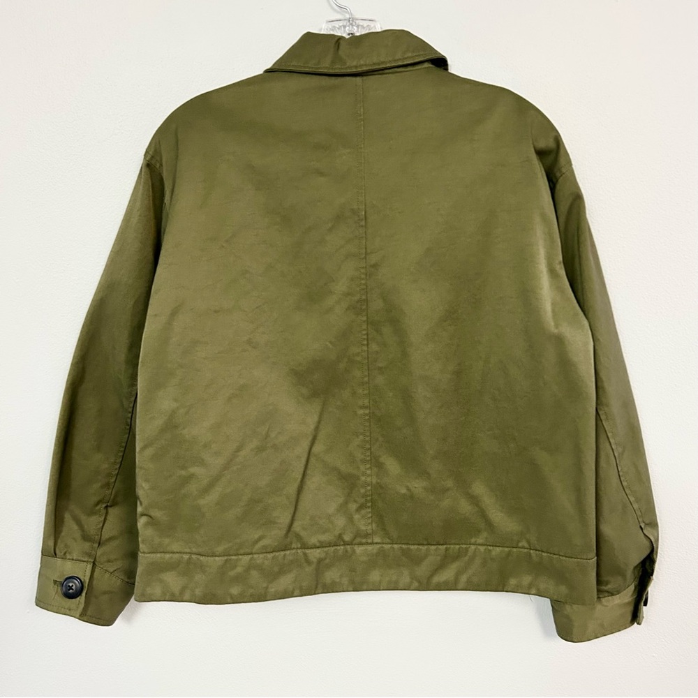 ZARA 🥑 Button-Front Green Jacket - Size M - Picture 4 of 6
